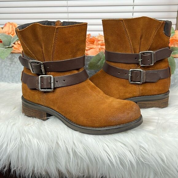 Steve Madden Dormaa Cognac Suede Boots size 9.5 - Picture 1 of 12